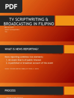 TV Scriptwriting in Filipino