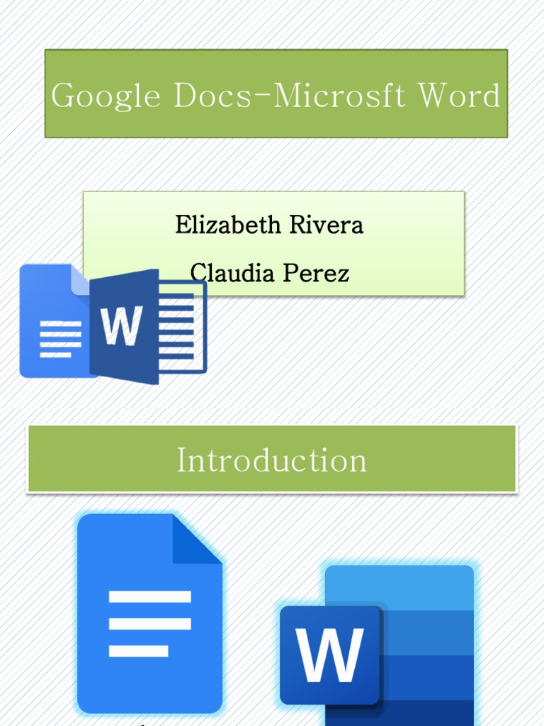 Google Docs vs. Microsoft Word Overview | PDF