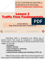 Lesson 3 Traffic Flow Fundamentals