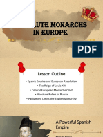 Absolute Monarchs in Europe