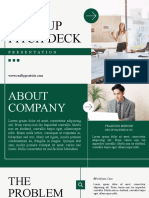 Green and White Modern Startup Pitch Deck Presentation