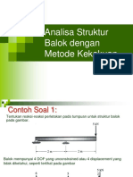 Analisa Balok - Metode Kekakuan - Lanjutan 2022