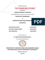 Project Report ONLINE FOOD Delivery