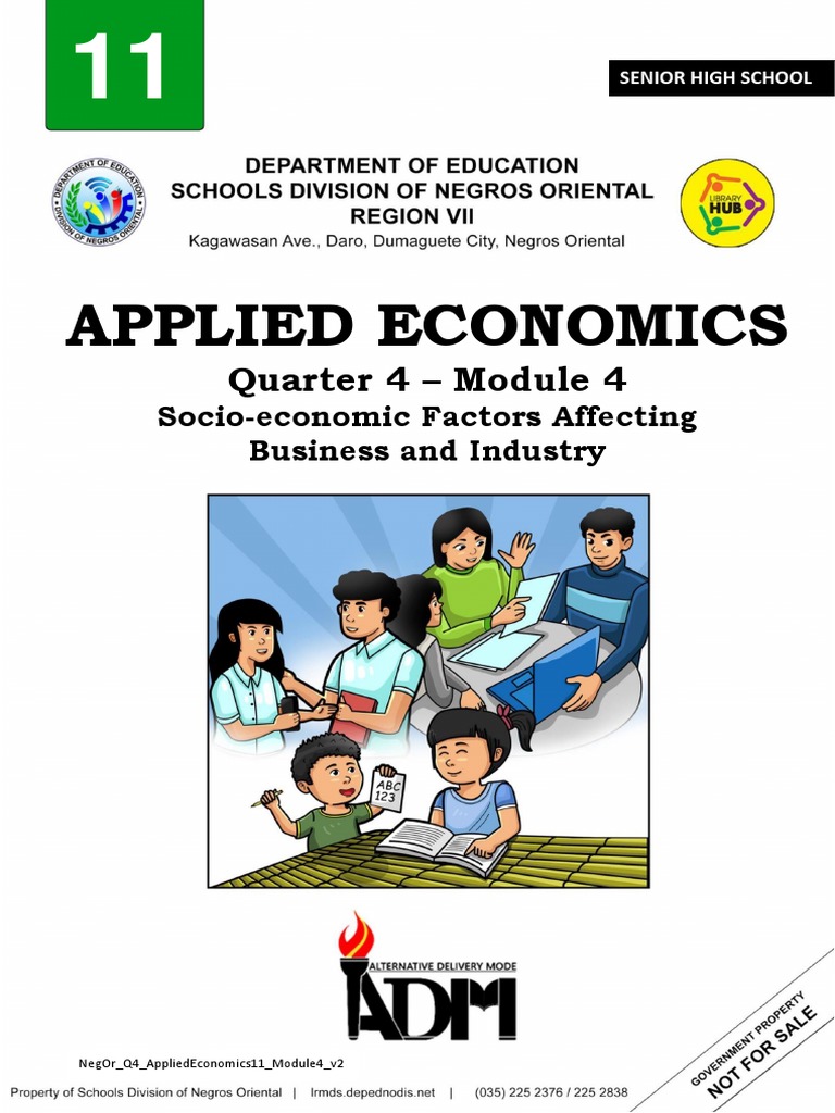 Applied Economics Q4 Module 4 Pdf Inflation Recession