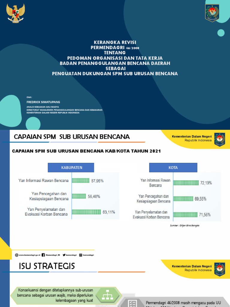 Paparan Kerangka Revisi Permendagri 46 THN 2008 TTG Pedoman Organisasi ...