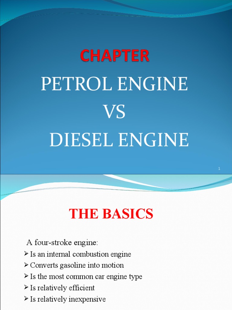 Petrol Engine VS Diesel Engine PDF Internal Combustion Engine