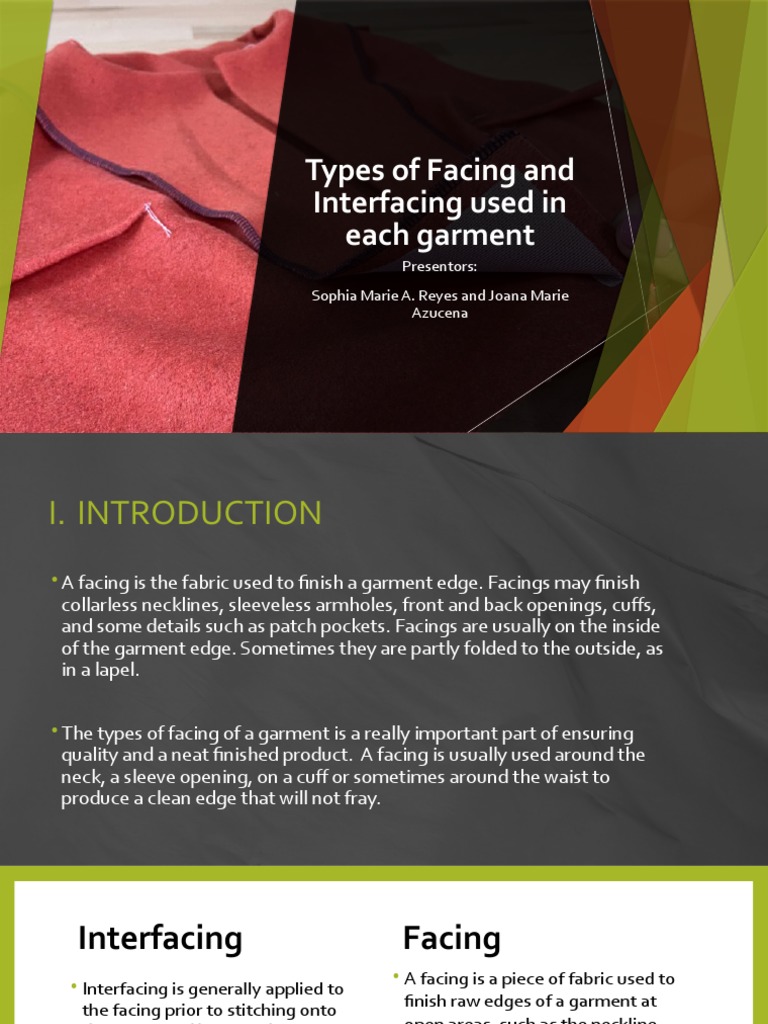 Types of Facings and Interfacings A Guide to Finishing Garment Edges