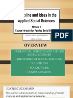 DIASS Pure and Applied Social Sciences