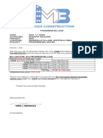 Progress Billing 4 Bar