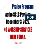 MSPD1 Praise Program