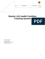 Manila LGU Health Facilities Tracking System