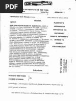 CES Response to Pritzker MTD - in Strunk v NYS BOE et al. NYSSC Kings Index 6500-2011