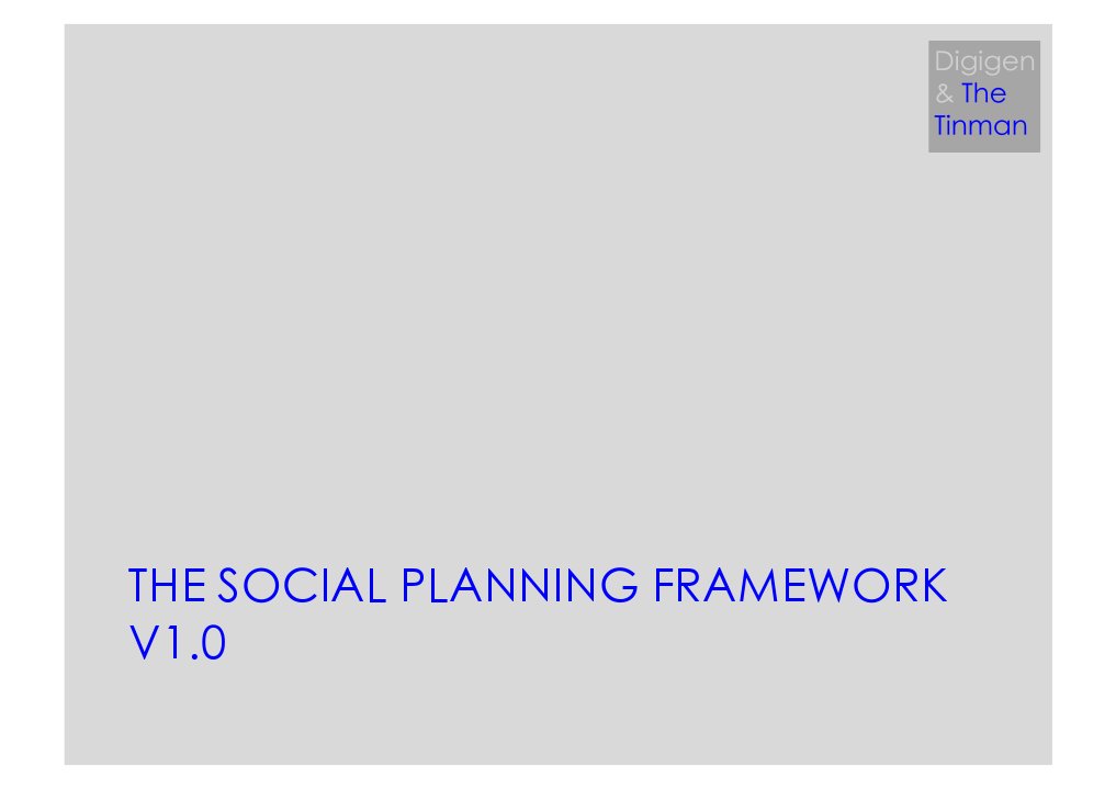 Social Planning Framework Guide | PDF | Goal | Target Audience
