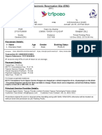 TrainTicket TPZT10142619 (PNR 2733710690)