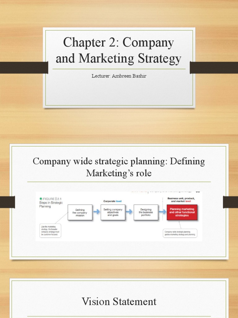 Chapter 2-Strategic Planning and Marketing Strategy | PDF | Marketing ...