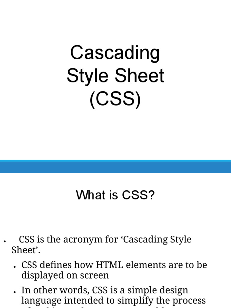 Cascading Style Sheet (CSS) PDF Html Element Html