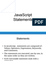JavaScript Statements