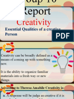 Essential Qualities of A Creative Person