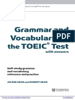 Grammar and Vocabulary For The TOEIC Tes