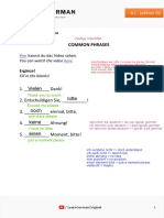 A1 - Lesson 2 - Common Phrases