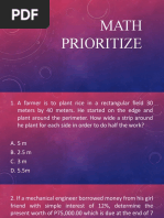 Math Prioritize Part 1