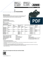 Jumo Midas Dp10 Differential Pressure Transmitter: Brief Description