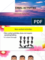 Non-Verbal Activities