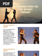 Introduction To The Sport "Arnis"