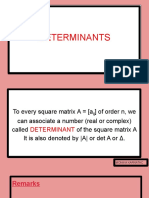 Determinants Period 1 1