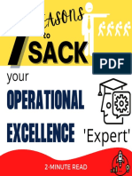 7 Reasons To Sack Your OPEX Expert