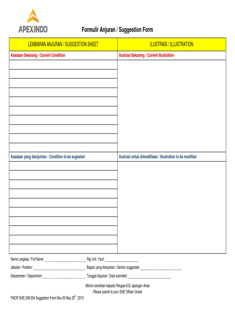Suggestion Form | PDF