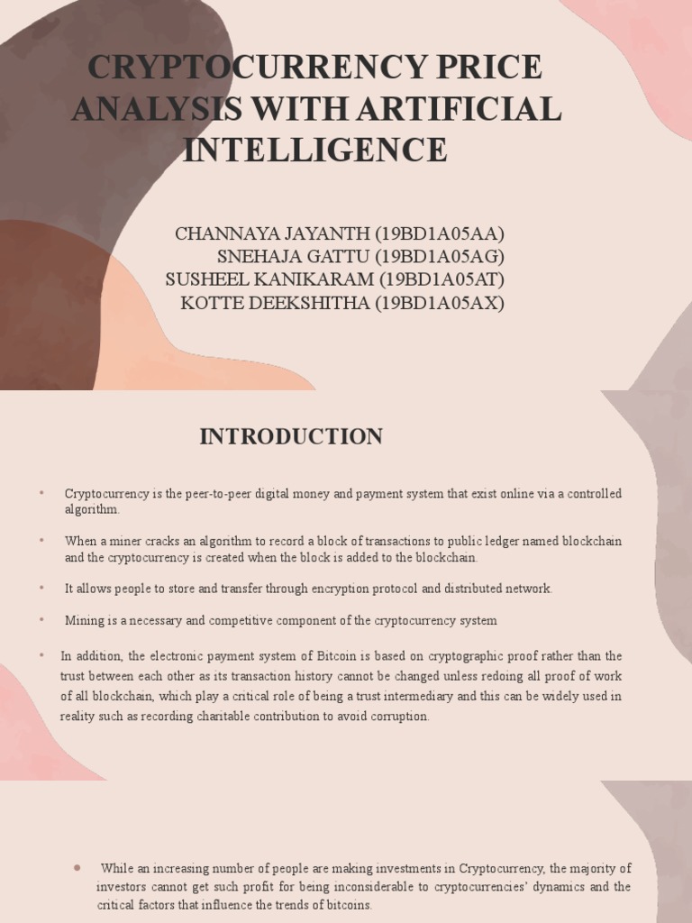 AI-Driven Cryptocurrency Price Analysis | PDF | Unified Modeling Language |  Cryptocurrency