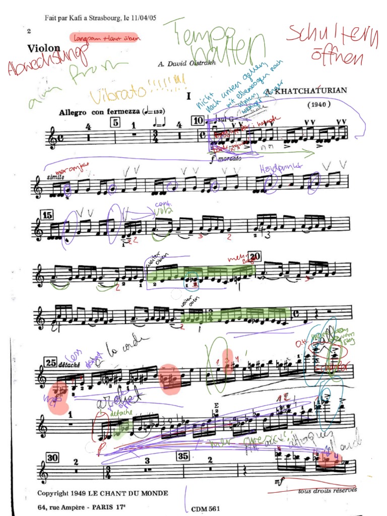 Khachaturian Violin Concerto PDF