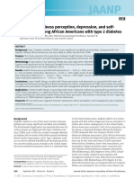 Health Literacy, Illness Perception, Depression, and Selfmanagement Among African Americans With Type 2 Diabetes
