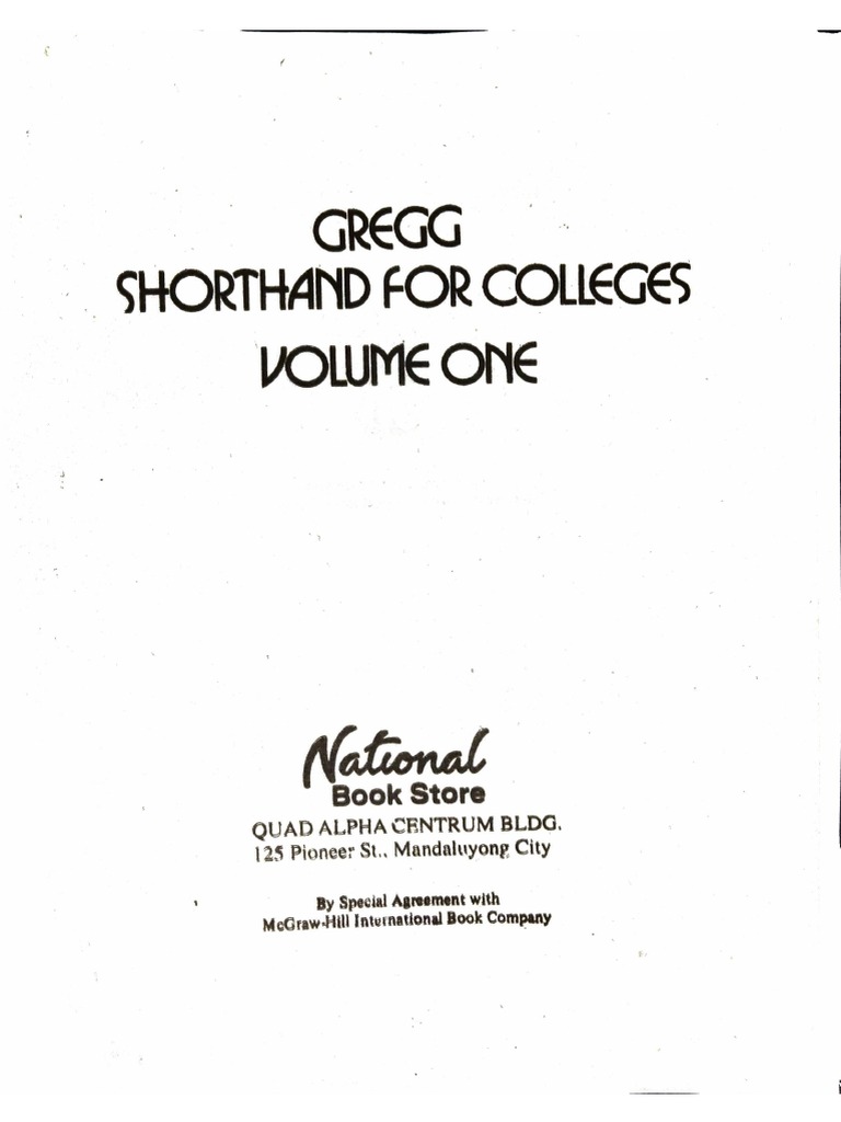 Gregg shorthand for colleges vol1 series 90 pdf