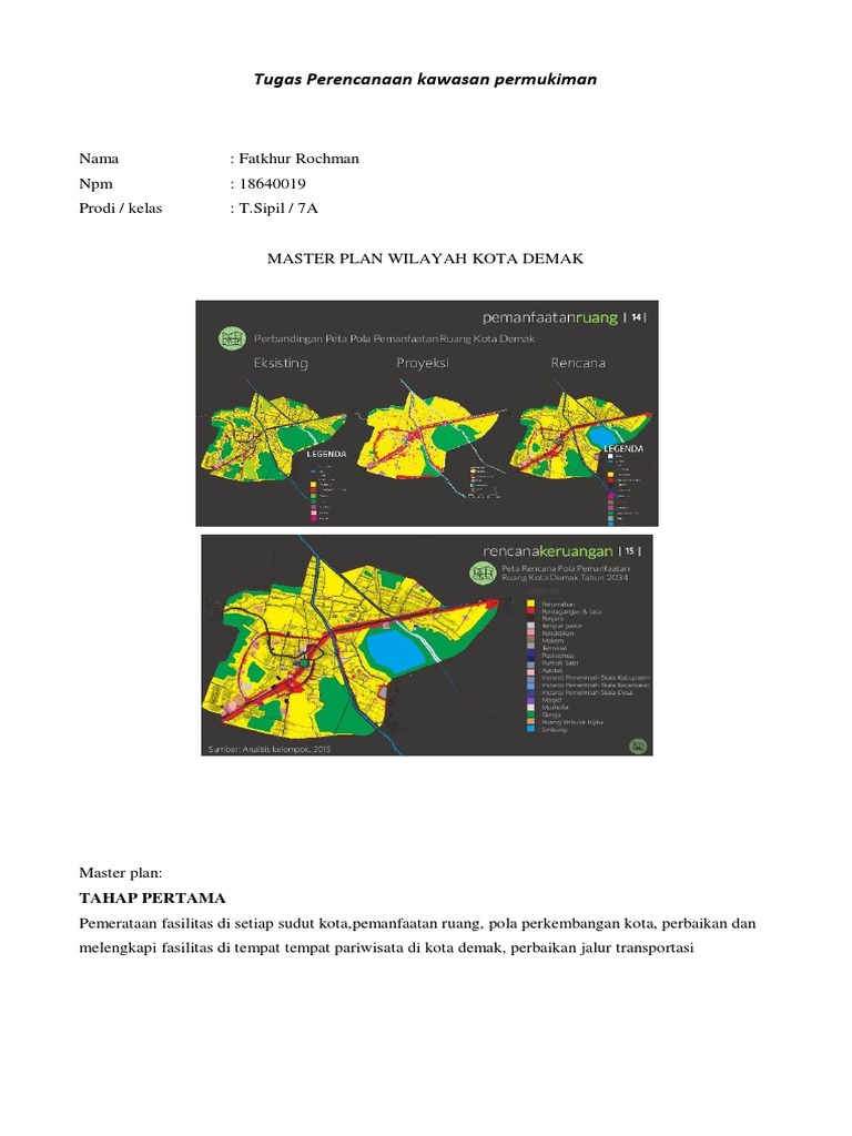 Tugas Perencanaan Kawasan Permukiman (Fatkhur Rochman - 18640019) | PDF