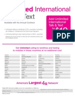 Talk & Text: Unlimited International