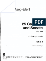 Karg-Elert - 25 Capricen und Sonate Op.153