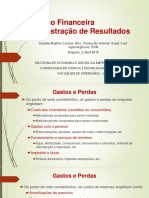 Gestão financeira: gastos, perdas, rendimentos e resultados