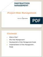 Lecture 8 - Risk Management in Projects