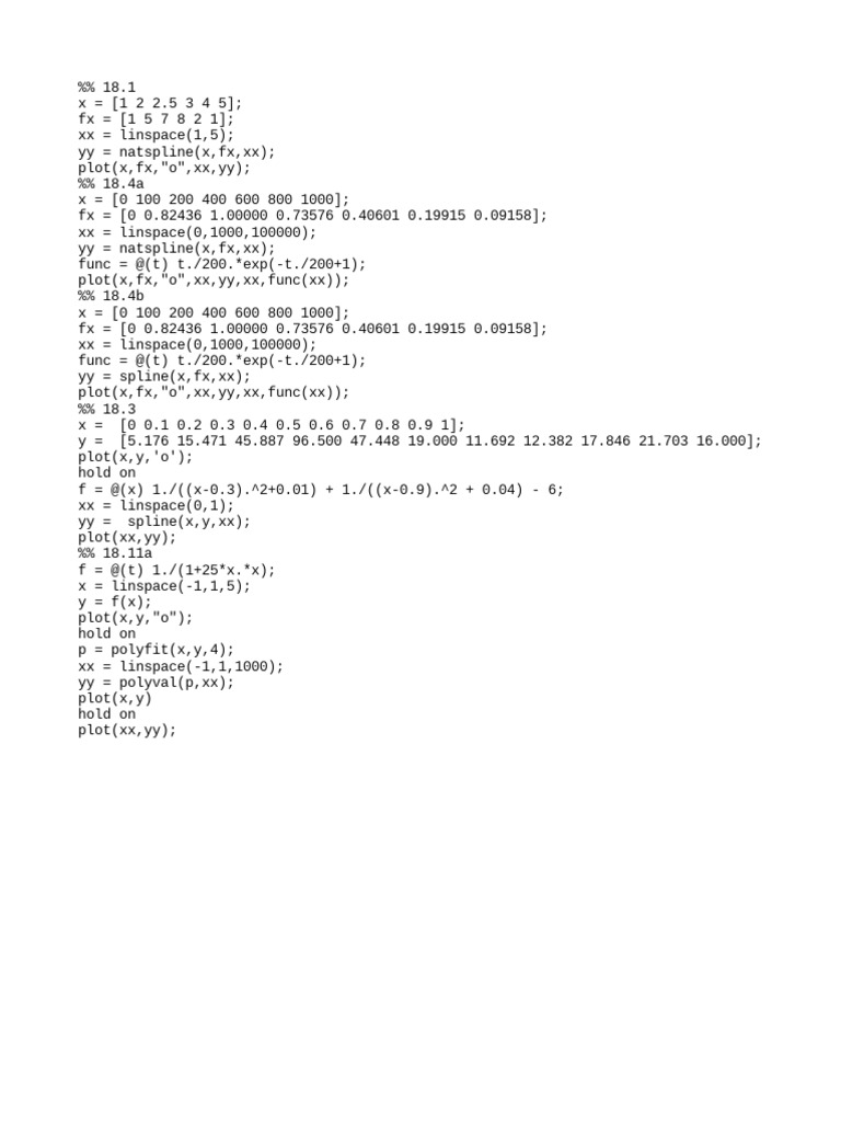 Matlab Files | PDF