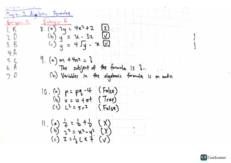 Notes For Form 2 Maths PDF