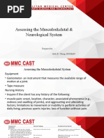 Assessing The Musculoskeletal & Neurological System