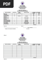 BE Form 5 RECORD OF DONATIONS RECEIVED