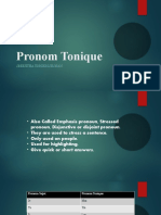 Pronom Tonique - 1