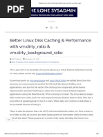 Better Linux Disk Caching & Performance With VM - Dirty - Ratio