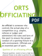 Sports Officiating