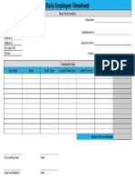 Daily Time Sheet Template v2
