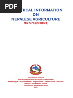 Statistical Information On Nepalese Agriculture 2077 78