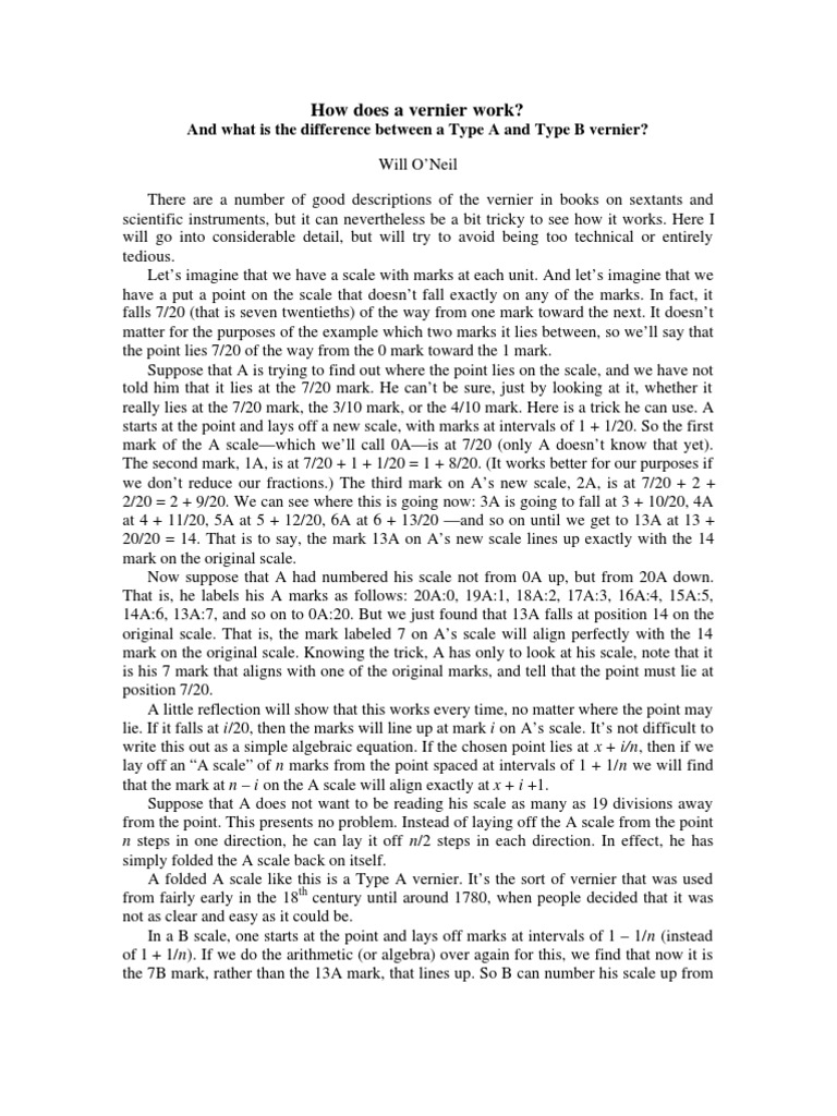 009062.how Does A Vernier Work PDF Science Teaching Mathematics